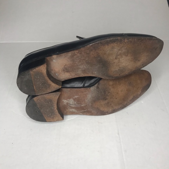 Men’s Black dress shoes size 91/2 leather main image 4